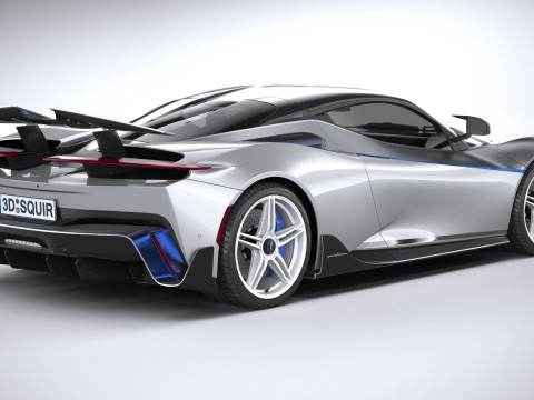 Pininfarina Battista Reversario 2024 LowPoly Modello 3D