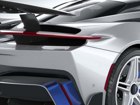 Pininfarina Battista Reversario 2024 LowPoly Modello 3D