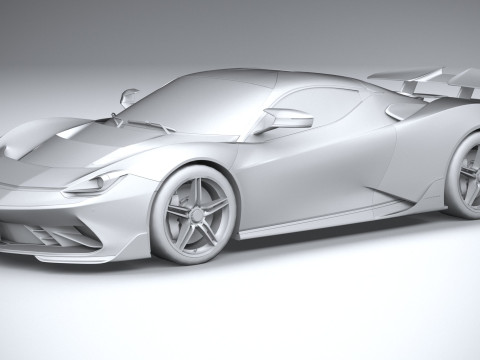 Pininfarina Battista Reversario 2024 LowPoly Modello 3D
