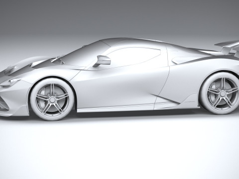 Pininfarina Battista Reversario 2024 LowPoly Modello 3D