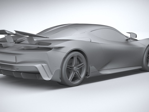 Pininfarina Battista Reversario 2024 LowPoly Modello 3D