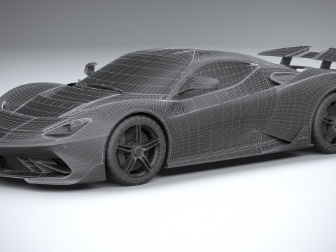 Pininfarina Battista Reversario 2024 LowPoly Modello 3D