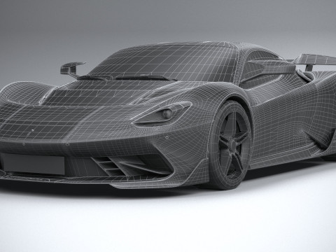 Pininfarina Battista Reversario 2024 LowPoly Modello 3D