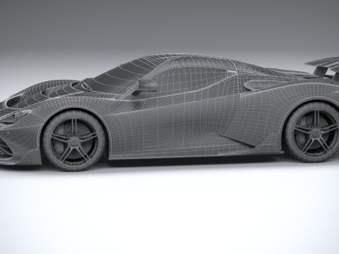 Pininfarina Battista Reversario 2024 LowPoly Modello 3D