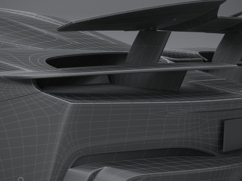 Pininfarina Battista Reversario 2024 LowPoly Modello 3D