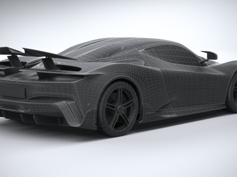Pininfarina Battista Reversario 2024 LowPoly Modello 3D