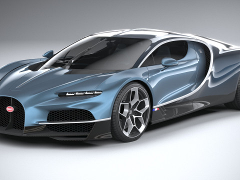 Bugatti Tourbillon 2026 LowPoly 3D Модель