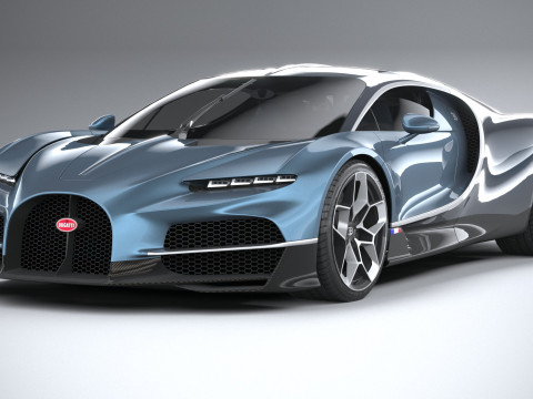 Bugatti Tourbillon 2026 LowPoly 3D Модель