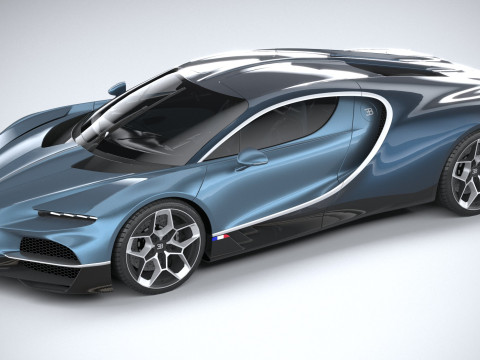 Bugatti Tourbillon 2026 LowPoly 3D Модель