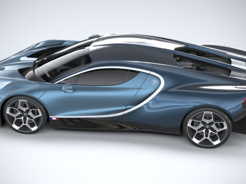 Bugatti Tourbillon 2026 LowPoly 3D Модель