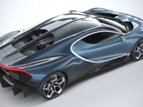Bugatti Tourbillon 2026 LowPoly 3D Модель