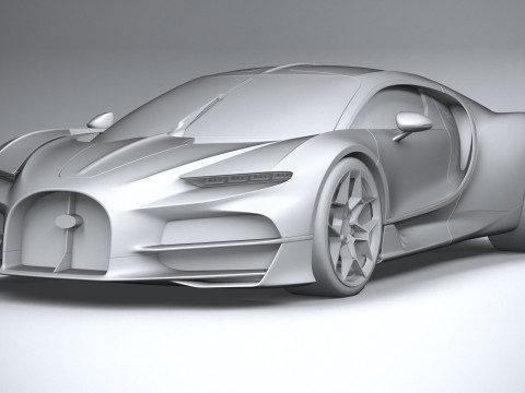 Bugatti Tourbillon 2026 LowPoly 3D Модель