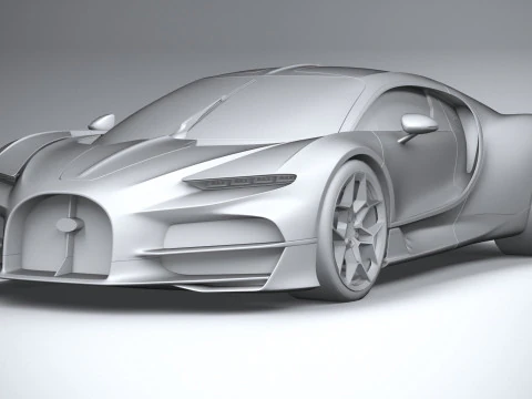 Bugatti Tourbillon 2026 LowPoly 3D Model