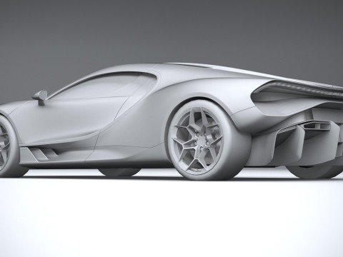 Bugatti Tourbillon 2026 LowPoly 3D Модель