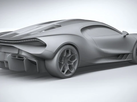 Bugatti Tourbillon 2026 LowPoly 3D Model