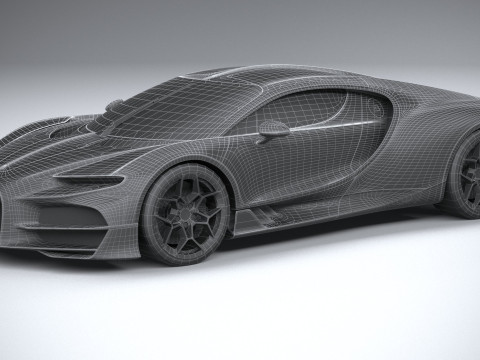 Bugatti Tourbillon 2026 LowPoly 3D Модель