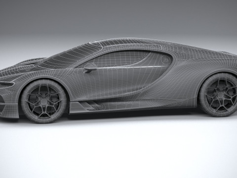 Bugatti Tourbillon 2026 LowPoly 3D Модель