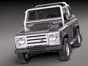 Land Rover Defender SVX 2012 3D Model
