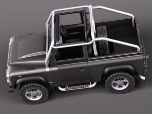 Land Rover Defender SVX 2012 3D Model