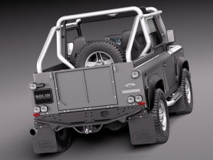 Land Rover Defender SVX 2012 3D Model