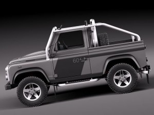 Land Rover Defender SVX 2012 3D Model
