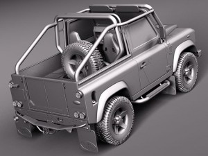 Land Rover Defender SVX 2012 3D Model