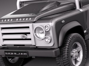 Land Rover Defender SVX 2012 3D Model