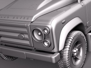 Land Rover Defender SVX 2012 3D Model