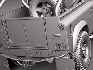 Land Rover Defender SVX 2012 3D Model
