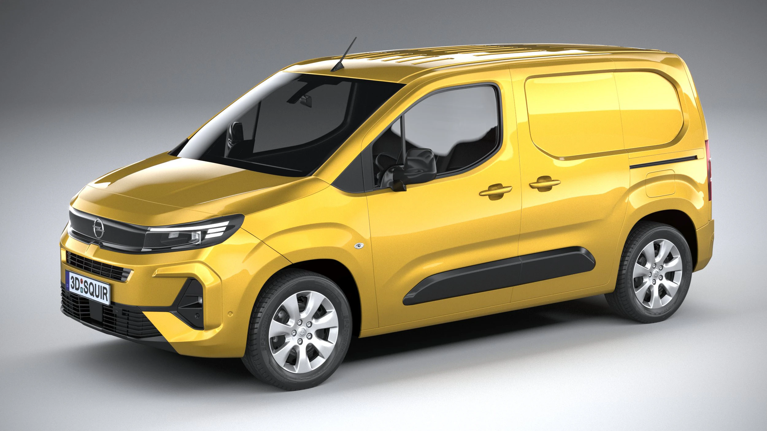 Opel Combo 2024 3D Model .c4d .max .obj .3ds .fbx .stl .blend 