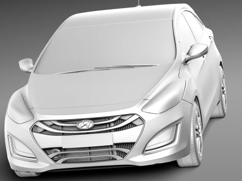 Hyundai I30 2013 3D Model
