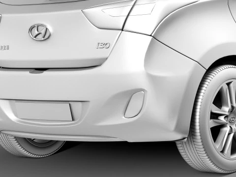 Hyundai I30 2013 3D Model