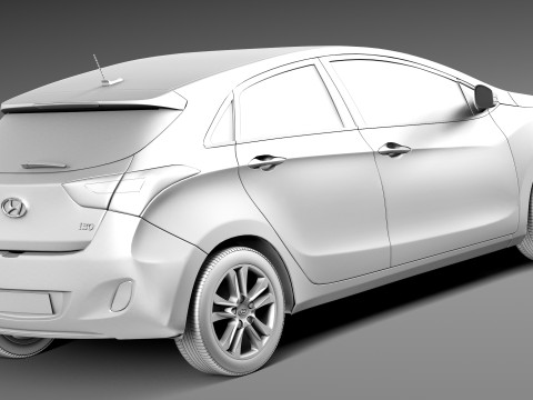 Hyundai I30 2013 3Dモデル
