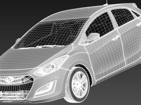 Hyundai I30 2013 3D Model