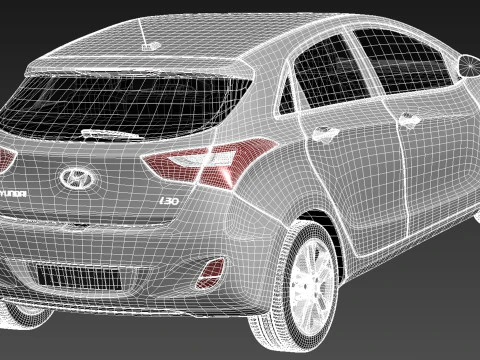 Hyundai I30 2013 3D Model