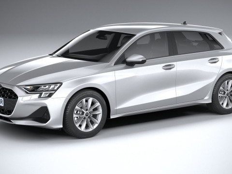 Audi A3 Sportback 2025 3D Model