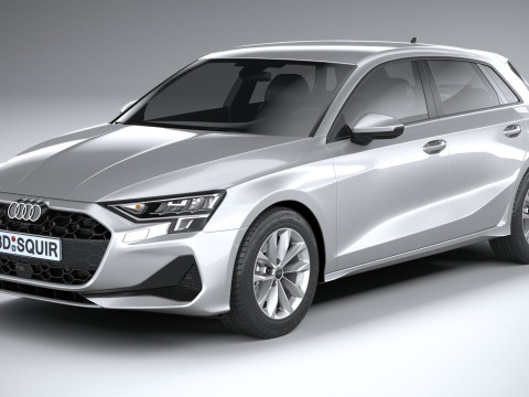 Audi A3 Sportback 2025 3D 모델