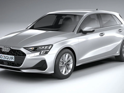 Audi A3 Sportback 2025 3D Model