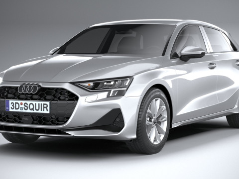 Audi A3 Sportback 2025 3D 모델