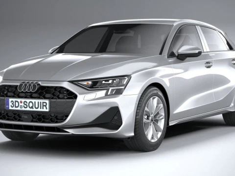 Audi A3 Sportback 2025 3D Model