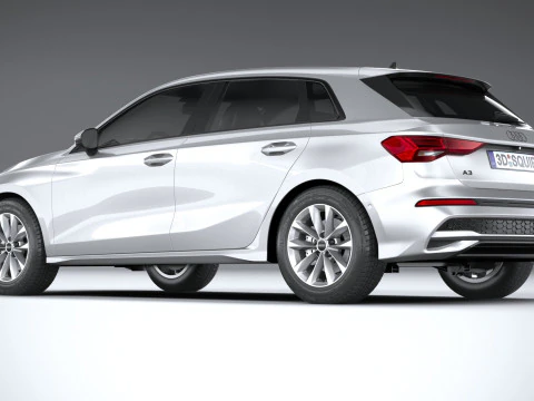 Audi A3 Sportback 2025 3D Model
