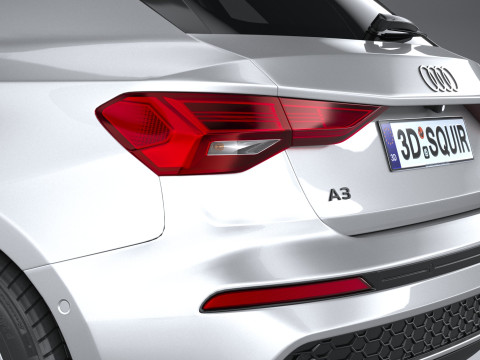 Audi A3 Sportback 2025 3D 모델