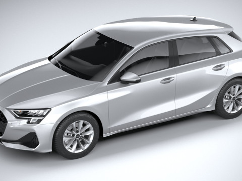 Audi A3 Sportback 2025 3D 모델