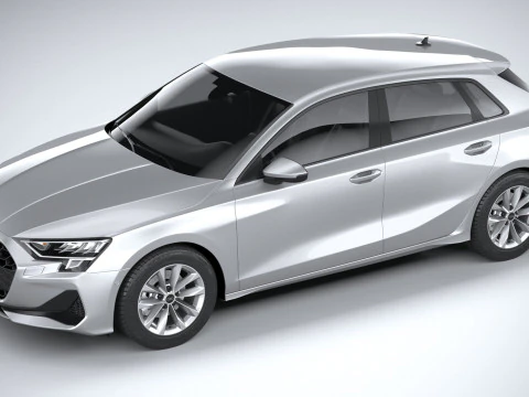 Audi A3 Sportback 2025 3D Model