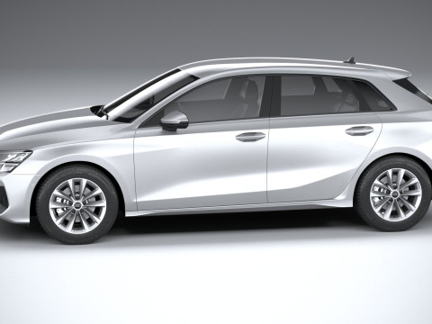 Audi A3 Sportback 2025 3D 모델