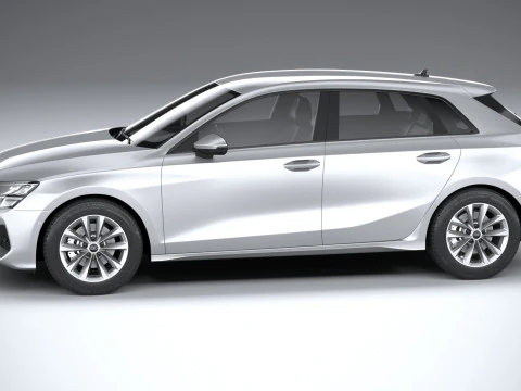 Audi A3 Sportback 2025 3D Model
