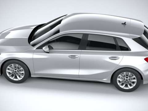 Audi A3 Sportback 2025 3D 모델