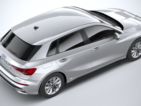 Audi A3 Sportback 2025 3D 모델