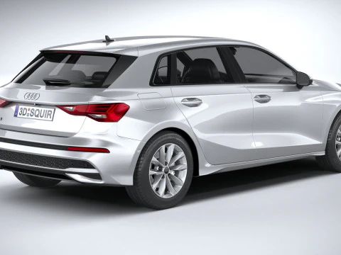 Audi A3 Sportback 2025 3D Model