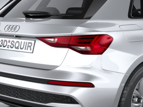 Audi A3 Sportback 2025 3D 모델